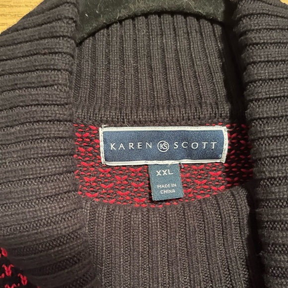 Karen Scott Women's Cotton Two-Tone Turtleneck Sweater - Picture 8 of 10